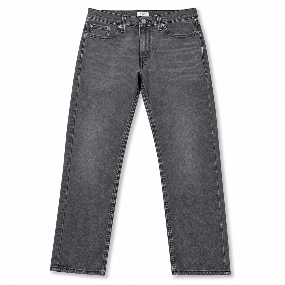 Denizen Levis 208 Regular Taper Jeans Mens 30x30 Black Fade Stretch WaterLess